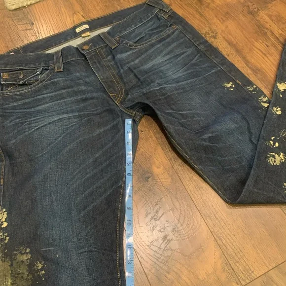 True religion, Ricky, mud, splash, jeans, dark blue, relaxed straight - Picture 7 of 16